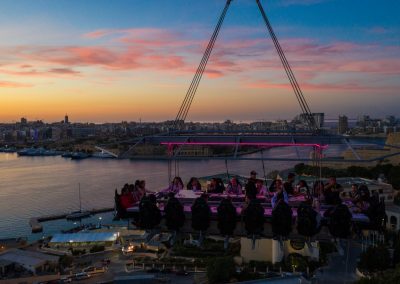 dinner in the sky, malta, restaurant, experience, food, eat, top, best, holiday, gay, guide, gay-friendly