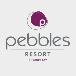 logo, pebbles, resort, hotel, malta, gay friendly, accommodation, holiday, gay gudie malta